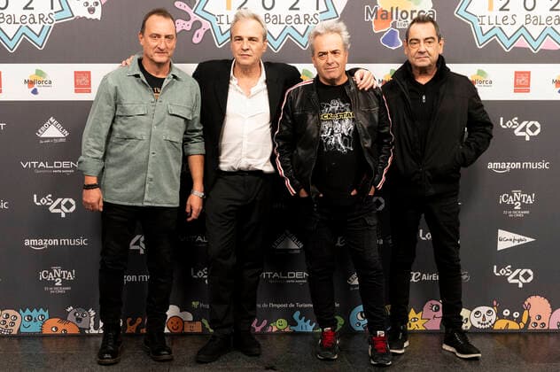 Hombres G bei der Verleihung der LOS40 Music Awards 2021 im VelÃ²drom Illes Balears. Palma de Mallorca, 12.11.2021 Hombres G
