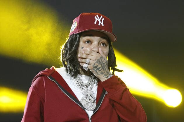 Female rapper Young M.A performs on stage during the Day N Vegas Music Festival at the Las Vegas Festival Grounds in Las Vegas, Nevada on Friday, November 12, 2021.  LAV2021111245 JAMESxATOA