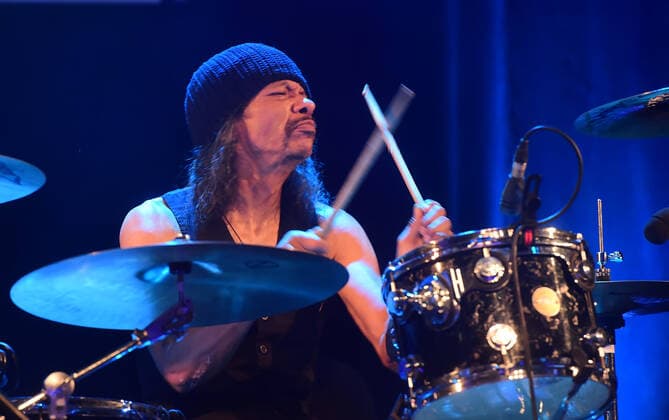 Drummer Winston Watson performs during the 25th Blues Alive, blues & roots festival, on November 13, 2021, in Sumperk, Czech Republic. (CTKxPhoto LudekxPerina) CTKPhotoP2021111303846  LPE 008