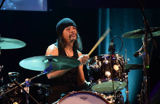 Drummer Winston Watson performs during the 25th Blues Alive, blues & roots festival, on November 13, 2021, in Sumperk, Czech Republic. (CTKxPhoto LudekxPerina) CTKPhotoP2021111303889  LPE 006