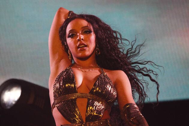 Singer Tinashe performs on stage during the Day N Vegas Music Festival at the Las Vegas Festival Grounds in Las Vegas, Nevada on Saturday, November 13, 2021.  LAV20211113126 JAMESxATOA