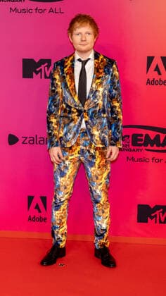 November 14, 2021, Budapest, Hungary: Ed Sheeran attends the 2021 MTV EMAs, Europe Music Awards, at Papp Laszlo Budapest Sports Arena in Budapest, Hungary, on 14 November 2021. Photo: Budapest Hungary - ZUMAm179 20211114_zep_m179_039 Copyright: xAlecxMichaelx