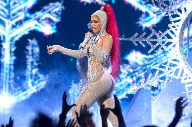 Saweetie bei der Verleihung der MTV European Music Awards 2021 in der Laszlo Papp Sportarena. Budapest, 14.11.2021
