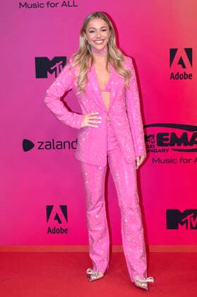 Emma Heesters bei der Verleihung der MTV European Music Awards 2021 in der Laszlo Papp Sportarena. Budapest, 14.11.2021