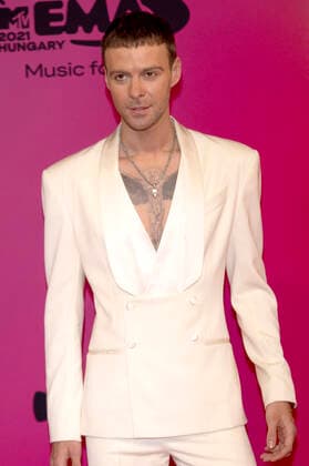 Max Barskih bei der Verleihung der MTV European Music Awards 2021 in der Laszlo Papp Sportarena. Budapest, 14.11.2021