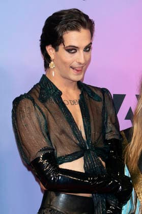 Damiano David von Maneskin bei der Verleihung der MTV European Music Awards 2021 in der Laszlo Papp Sportarena. Budapest, 14.11.2021