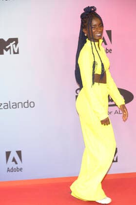 Oumi Janta bei der Verleihung der MTV European Music Awards 2021 in der Laszlo Papp Sportarena. Budapest, 14.11.2021