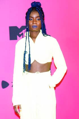 Oumi Janta bei der Verleihung der MTV European Music Awards 2021 in der Laszlo Papp Sportarena. Budapest, 14.11.2021