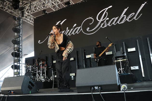 Day N Vegas Music Festival in Las Vegas, Maria Isabel Konzert Maria Isabel performs on stage during the Day N Vegas Music Festival at the Las Vegas Festival Grounds in Las Vegas, Nevada on Sunday, November 14, 2021.  LAV2021111421 JAMESxATOA