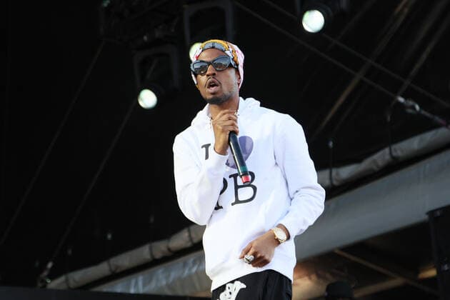 Day N Vegas Music Festival in Las Vegas, Pierre Bourne Konzert Song producer and rapper Pierre Bourne performs on stage during the Day N Vegas Music Festival at the Las Vegas Festival Grounds in Las Vegas, Nevada on Sunday, November 14, 2021.  LAV2021111415 JAMESxATOA