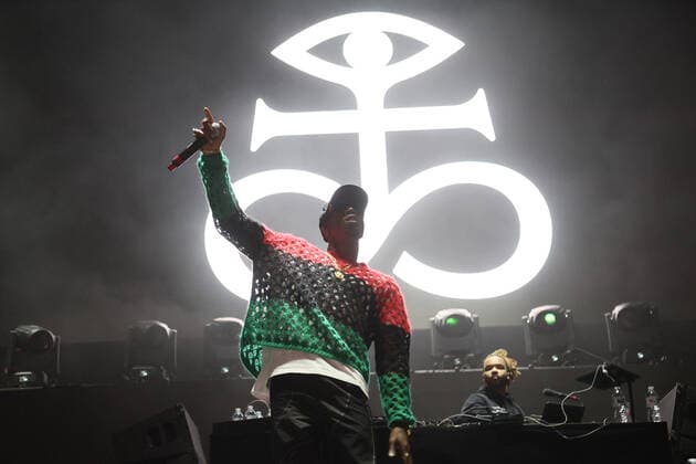 Day N Vegas Music Festival in Las Vegas, Joey Badass Konzert Rapper Joey Badass performs on stage during the Day N Vegas Music Festival at the Las Vegas Festival Grounds in Las Vegas, Nevada on Sunday, November 14, 2021.  LAV2021111438 JAMESxATOA