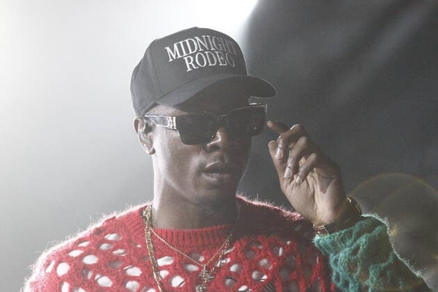 Day N Vegas Music Festival in Las Vegas, Joey Badass Konzert American rapper Joey Badass performs on stage during the Day N Vegas Music Festival at the Las Vegas Festival Grounds in Las Vegas, Nevada on Sunday, November 14, 2021.  LAV2021111453 JAMESxATOA