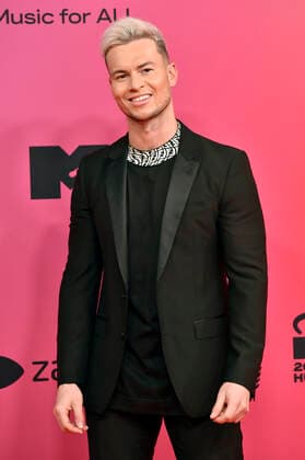 Joel Corry bei der Verleihung der MTV European Music Awards 2021 in der Laszlo Papp Sportarena. Budapest, 14.11.2021