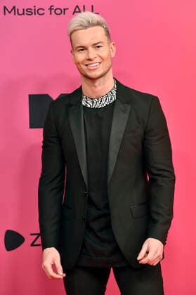 Joel Corry bei der Verleihung der MTV European Music Awards 2021 in der Laszlo Papp Sportarena. Budapest, 14.11.2021