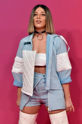 Lea Makhoul bei der Verleihung der MTV European Music Awards 2021 in der Laszlo Papp Sportarena. Budapest, 14.11.2021
