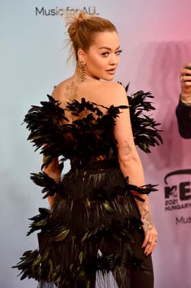Rita Ora bei der Verleihung der MTV European Music Awards 2021 in der Laszlo Papp Sportarena. Budapest, 14.11.2021