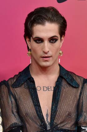 Damiano David von Maneskin bei der Verleihung der MTV European Music Awards 2021 in der Laszlo Papp Sportarena. Budapest, 14.11.2021