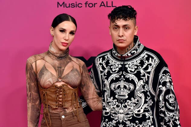 Akasha und Aleman bei der Verleihung der MTV European Music Awards 2021 in der Laszlo Papp Sportarena. Budapest, 14.11.2021
