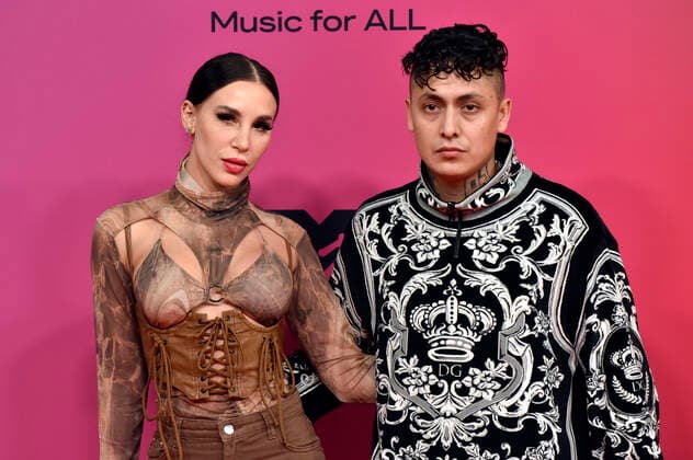 Akasha und Aleman bei der Verleihung der MTV European Music Awards 2021 in der Laszlo Papp Sportarena. Budapest, 14.11.2021