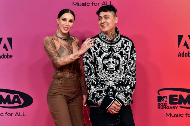 Akasha und Aleman bei der Verleihung der MTV European Music Awards 2021 in der Laszlo Papp Sportarena. Budapest, 14.11.2021