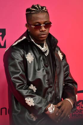 Rayvanny bei der Verleihung der MTV European Music Awards 2021 in der Laszlo Papp Sportarena. Budapest, 14.11.2021