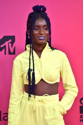 Oumi Janta bei der Verleihung der MTV European Music Awards 2021 in der Laszlo Papp Sportarena. Budapest, 14.11.2021