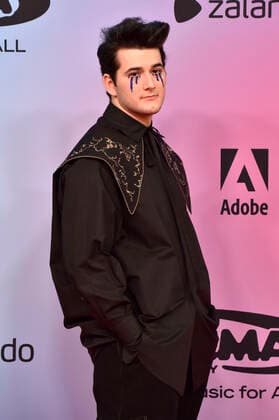 Gjon s Tears bei der Verleihung der MTV European Music Awards 2021 in der Laszlo Papp Sportarena. Budapest, 14.11.2021