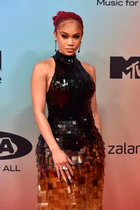 Saweetie bei der Verleihung der MTV European Music Awards 2021 in der Laszlo Papp Sportarena. Budapest, 14.11.2021