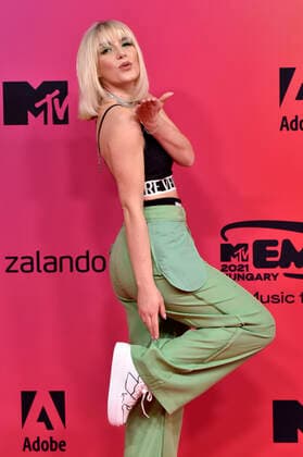 Zsa Zsa bei der Verleihung der MTV European Music Awards 2021 in der Laszlo Papp Sportarena. Budapest, 14.11.2021