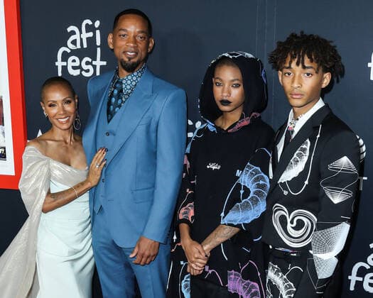 2021 AFI Fest - Closing Night Premiere Of Warner Bros Pictures King Richard Actress Jada Pinkett Smith, husband actor Will Smith, daughter singer Willow Smith and son actor Jaden Smith arrive at the 2021 AFI Fest - Closing Night Premiere Of Warner Bros Pictures King Richard held at the TCL Chinese Theatre IMAX on November 14, 2021 in Hollywood, Los Angeles, California, United States. Hollywood California United States  Copyright: xImagexPressxAgencyx collin-2021afif211115_npuP9