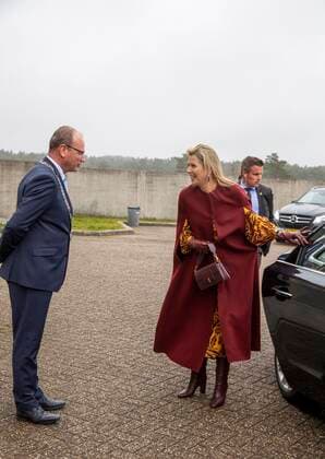 16-11-2021 Kootwijk Queen Maxima arriving for the Prince Bernhard Cultuurfonds Prize 2021 to IVN Nature Education in the former radio station Radio Kootwijk. Â  Copyright: xPPEx