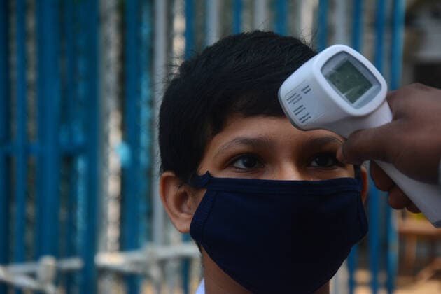 India: Schools reopen in West Bengal after 2 years due to Covid Students of IX, X, XI and XII will be allowed to attend face to face classes when schools reopen after a gap of almost two years due to the Covid-19 pandemic. Schools were shut for students since March-end last year following the pandemic and teaching was imparted on online mode. Kolkata West Bengal India Copyright: RahulxSadhukhan
