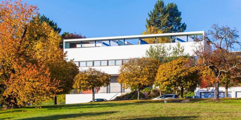 Germany, Stuttgart, Weissenhof Estate, Weissenhof Museum in autumn, WD03801