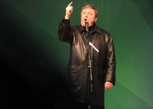 Yabloko party s rally protests election fraud 1005715 17.12.2011 Leader of the Yabloko party Grigory Yavlinsky at the rally against parliamentary election fraud, Bolotnaya Square. Kirill Kallinikov Sputnik Moscow Russia  Copyright: xKirillxKallinikovx