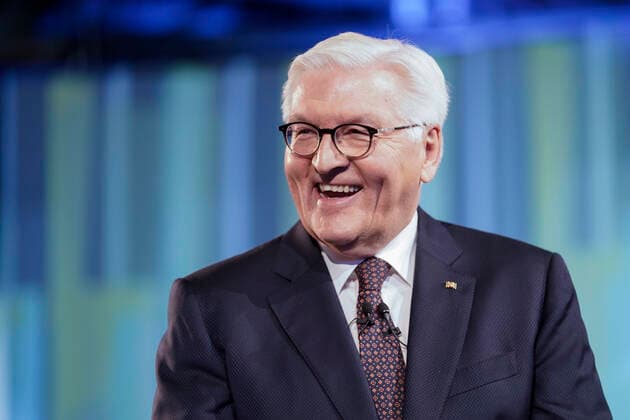 News Bilder des Tages Verleihung des Deutschen Zukunftspreis 2021, Preis des Bundespraesidenten fuer Technik und Innovation Aktuell, 17.11.2021, Berlin, Frank-Walter Steinmeier im Portrait bei der Siegerehrung beim Deutschen Zukunftspreis 2021 bei der Verleihung durch den Bundespraesidenten Berlin Berlin Deutschland