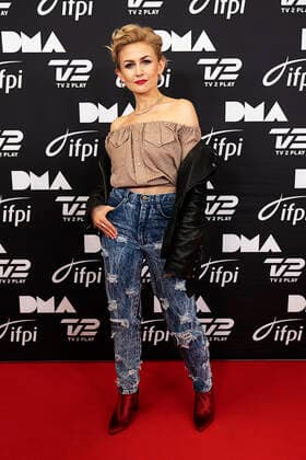 Stine Bramsen. Danish Music Awards 2021 uddeles paa Flyvestation Vaerloese, loerdag den 20. november 2021.. , Vaerloese Denmark