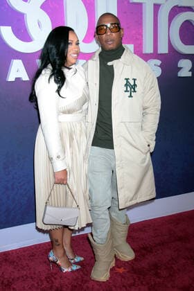 NEW YORK, NY - NOVEMBER 20: Aisha Atkins and Ja Rule at the 2021 Soul Train Awards at The Apollo Theater in New York City on November 20, 2021. Copyright: xRWx