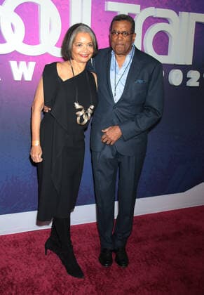 NEW YORK, NY - NOVEMBER 20: Jonelle Procope and Frederick O. Terrell at the 2021 Soul Train Awards at The Apollo Theater in New York City on November 20, 2021. Copyright: xRWx