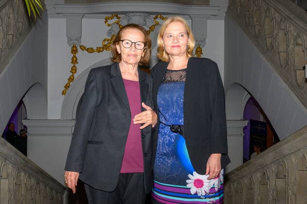 Berlin GER, Berlin, 21.11.21, Goetz George Preis 4 - Red Carpet v.l. Gudrun Ritter - Preistraegerin, Franziska Ritter, Goetz George Preis 4 - Red Carpet, Kaiserin-Friedrich-Haus, 21.11.21, Copyright: xUwexKoch Eibner-Pressefotox EP_UKH