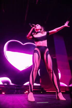 STOCKHOLM 20211121 Swedish singer Zara Larsson performs at Avicii Arena in Stockholm, Sweden, Nov 21, 2021, during The poster girl tour STOCKHOLM SWEDEN MUSIC x11610x,  Copyright: xStinaxStjernkvist TTx SWEDEN ZARA LARSSON