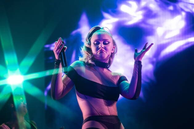 STOCKHOLM 20211121 Swedish singer Zara Larsson performs at Avicii Arena in Stockholm, Sweden, Nov 21, 2021, during The poster girl tour STOCKHOLM SWEDEN MUSIC x11610x,  Copyright: xStinaxStjernkvist TTx SWEDEN ZARA LARSSON