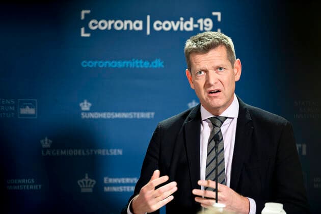 Soeren Brostroem, Sundhedsstyrelsen. Sundhedsministeriet holder pressemoede i Eigtveds Pakhus om COVID-19-situationen onsdag den 24. november 2021.. , Copenhagen Copyright: NILSxMEILVANG NilsxMeilvangx COP110 spdk20211124-174546-L