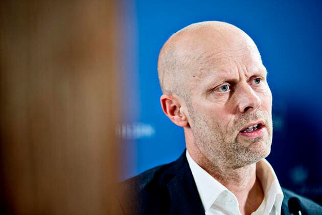 Henrik Ullum, Statens Seruminstitut Sundhedsministeriet holder pressemoede i Eigtveds Pakhus om COVID-19-situationen onsdag den 24. november 2021.. , Copenhagen Copyright: NILSxMEILVANG NilsxMeilvangx COP110 spdk20211124-174558-L