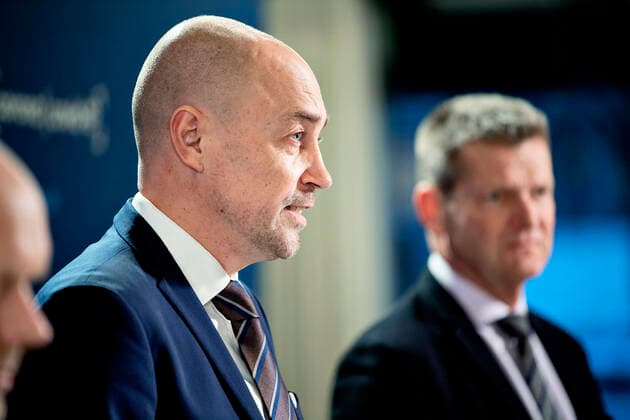 Sundhedsminister Magnus Heunicke. Sundhedsministeriet holder pressemoede i Eigtveds Pakhus om COVID-19-situationen onsdag den 24. november 2021.. , Copenhagen Copyright: NILSxMEILVANG NilsxMeilvangx COP110 spdk20211124-174631-L