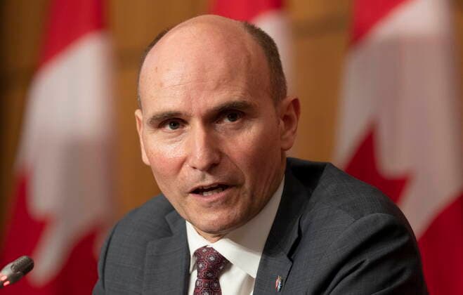 Kanada, Pressekonferenz zur aktuellen Corona-Lage in Ottawa November 26, 2021, Ottawa, ON, Canada: Health Minister Jean-Yves Duclos responds to a question during a news conference by video conference, Friday, November 26, 2021 in Ottawa. Ottawa Canada  - ZUMAc35_ 20211126_zaf_c35_088 Copyright: xAdrianxWyldx