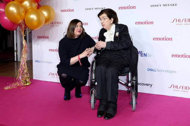 Katharina Fegebank und Lore Maria Peschel-Gutzeit bei der 10. Verleihung des EMOTION Award 2021 im Curio Haus. Hamburg, 26.11.2021
