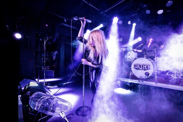 Lucifer live in Oslo, Norway Oslo, Norway. The international heavy metal band Lucifer performs a live concert at John Dee in Oslo. Here vocalist Johanna Sadonis is seen live on stage. Oslo Norway John Dee  Copyright: xGonzalesxPhoto TerjexDokkenx