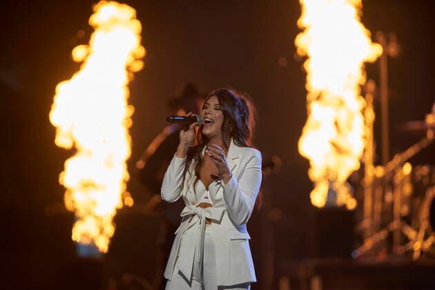 November 29, 2021, London, on, Canada: Robyn Ottolini performs at the Canadian Country Music Awards in London, Ont., Monday, Nov. 29, 2021. London Canada  - ZUMAc35_ 20211129_zaf_c35_137 Copyright: xGeoffxRobinsx