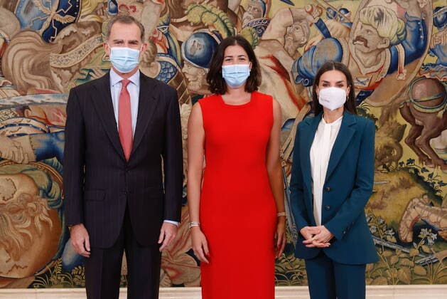 Entertainment Themen der Woche KW48 Entertainment Bilder des Tages 30-11-2021 Blanco King Felipe and Queen Letizia with tennis player Garbine Muguruza Blanco, on the occasion of her victory in the Akron WTA finals 2021 championship in Guadalajara (Mexico). Â  Copyright: xPPEx
