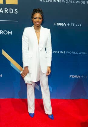NY: 2021 FN Achievement Awards Titi Adesanya wearing dress by Alexander McQueen attends 2021 Footwear News Acheivement Awards at Casa Cipriani South Seaport New York New York United States Copyright: LevxRadin